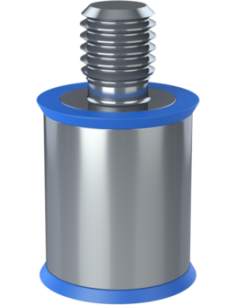 Spacer SRTFXH Ø15.9x20, M8x1.25x10, M8x10, AISI 316, 2, Blue NBR