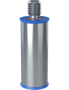 Spacer SRTFXH Ø15.9x40, M8x1.25x20, M8x10, AISI 316, 2, Blue NBR