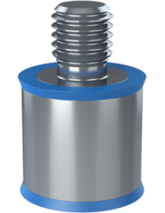 Spacer SRTFXH Ø25.40x25.40, UNC 1/2-13x15, UNC 1/2x15, AISI 316, 2, Blue NBR