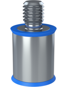Spacer SRTFXH Ø15.9x20, M8x1.25x10, M8x10, AISI 316, 2, Blue EPDM