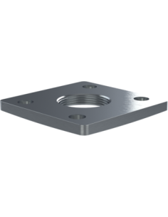 Mountingflange MFQX Ø100x100x10, 4xØ13-74.20, 60, M44x2.00, AISI 304