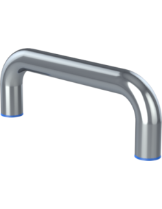 Handle UHX 96x39, M4, Blue NBR, AISI 316