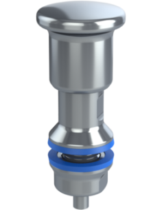 Plunger IPXH6, with lock, AISI 316, Blue NBR