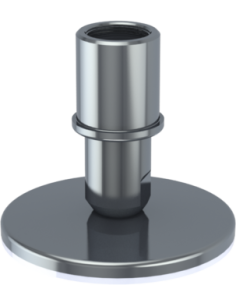 Support bolt KTSBX AS180-BSPP 1 1/2-11 x 94.50/64.50, AISI 304, Black NBR