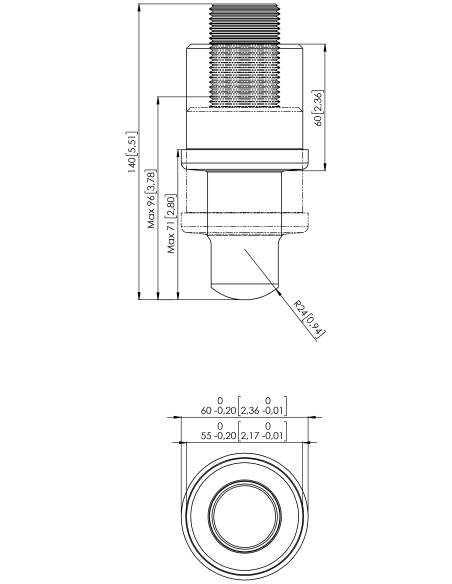 Tank support bolts SBX(r24)BSPP