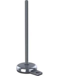 Machine foot M-FIX76-M12 x 230, AISI 304, Black NBR, 1 fixation