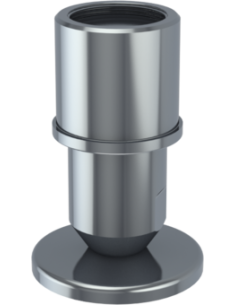 Support bolt KTSBX110-BSPP 2-11 x96,37 / 66,37, AISI 304, Solid