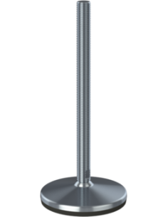 Machine foot HXT150-M24 x 310, AISI 304, Black NBR