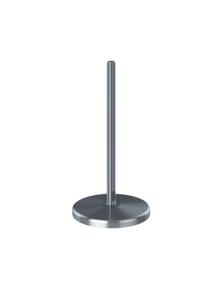 Machine foot KT110-UNC 1/2 x 8, AISI 304