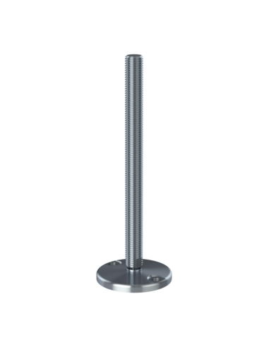 Machine foot KJ110-UNC 1 x 12, AISI 304, Solid, 2 fixations