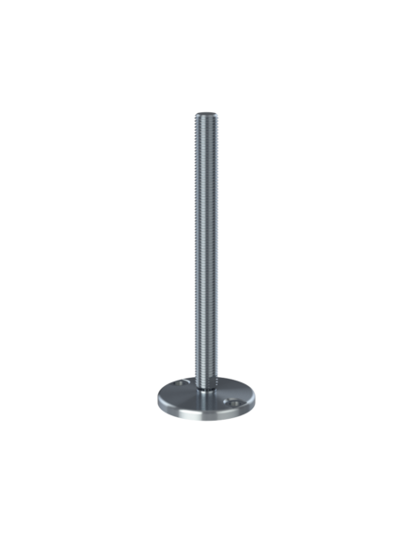 Machine foot KJ110-UNC 1 x 12, AISI 304, Solid, 2 fixations