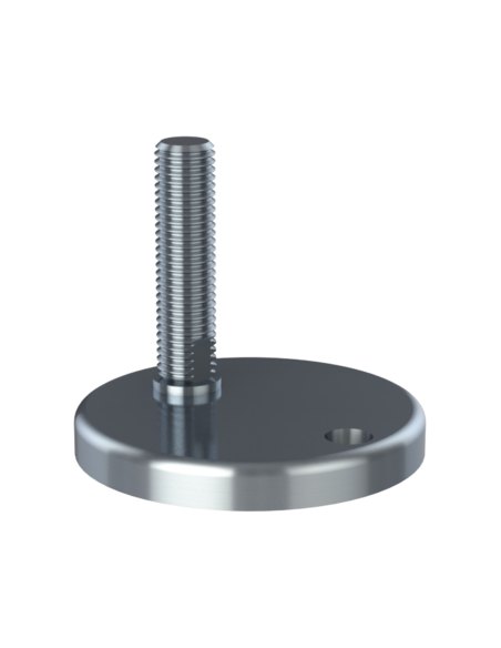 Machine foot KCF110-UNC 3/4 x 3, AISI 304, 1 fixation