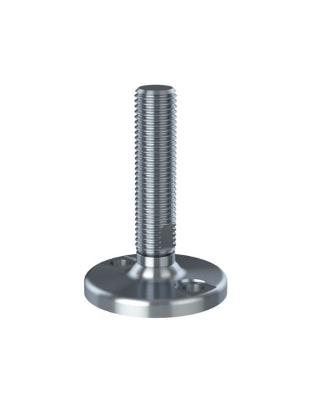 Machine foot HJ90-UNC 1 x 4, AISI 304, 2 fixations