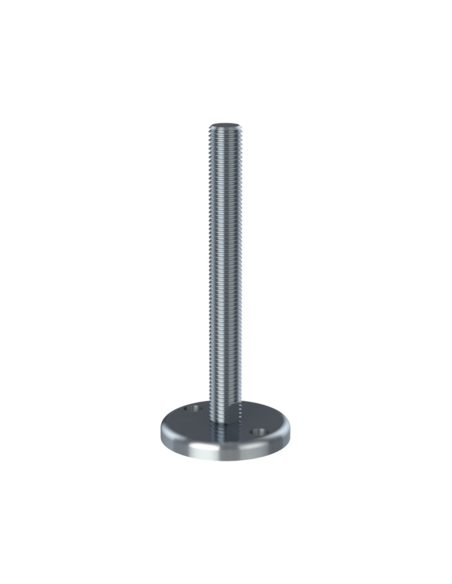 Machine foot J90-UNC 7/8 x 8, AISI 304, 2 fixations