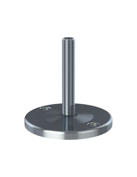 Machine foot J110-M16 x 100, AISI 304, 2 fixations