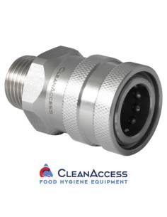 Stainless steel female quick coupling EXT thr.1/2"