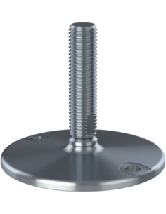Machine foot HXJ150-UNC 1 x 4, AISI 304, Solid, 2 fixations