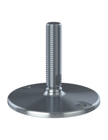 Machine foot HXJ150-UNC 1 x 4, AISI 304, Solid, 2 fixations