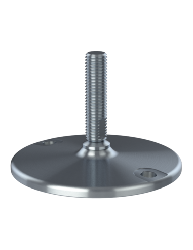Machine foot HXJ150-UNC 3/4 x 3, AISI 304, Solid, 2 fixations