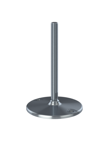 Machine foot HXJ150-UNC 3/4 x 8, AISI 304, Solid, 2 fixations