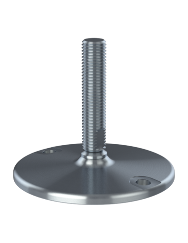 Machine foot HXJ150-UNC 7/8 x 4, AISI 304, Solid, 2 fixations