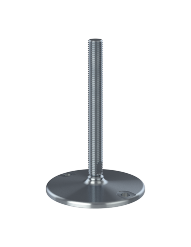 Machine foot HXJ150-UNC 7/8 x 8, AISI 304, Solid, 2 fixations