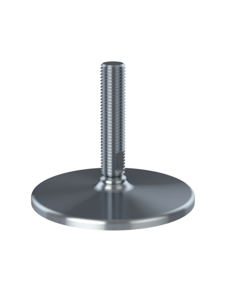 Machine foot HXG150-UNC 7/8 x 4, AISI 304