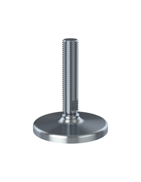 Machine foot HXG105-UNC 7/8 x 4, AISI 304