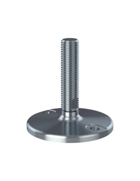 Machine foot HXJ125-UNC 1 x 4, AISI 304, 2 fixations