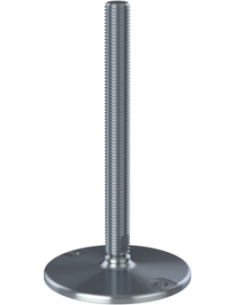 Machine foot HXJ150-UNC 1 x 10, AISI 304, Solid, 2 fixations