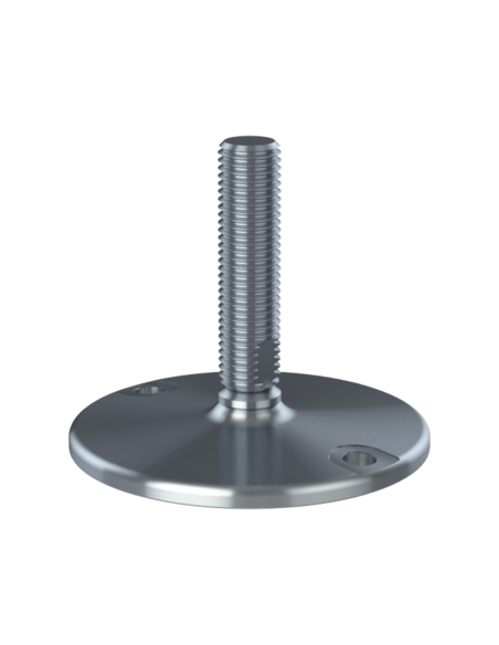 Machine foot HXJ150-UNC 1 x 4, AISI 304, Solid, 2 fixations