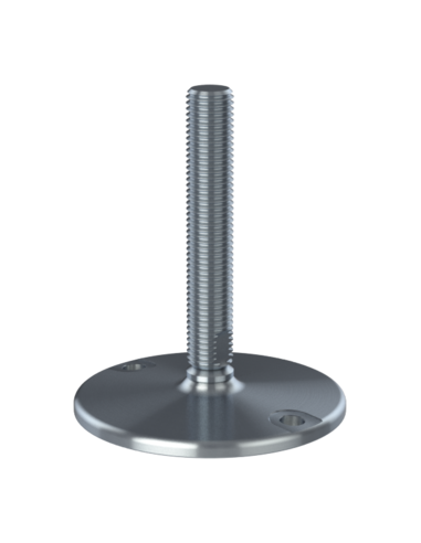 Machine foot HXJ150-UNC 1 x 6, AISI 304, Solid, 2 fixations