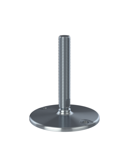 Machine foot HXJ150-UNC 1 x 6, AISI 304, Solid, 2 fixations