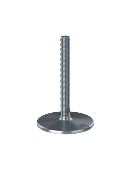 Machine foot HXJ150-UNC 1 x 8, AISI 304, Solid, 2 fixations