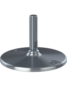 Machine foot HXJ150-UNC 3/4 x 3, AISI 304, Solid, 2 fixations