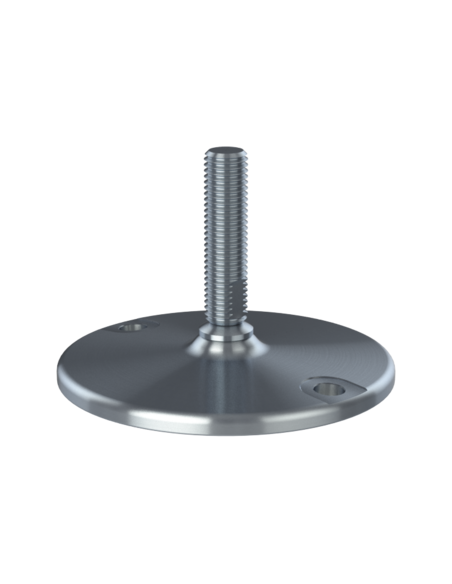 Machine foot HXJ150-UNC 3/4 x 3, AISI 304, Solid, 2 fixations
