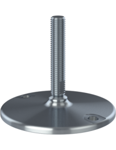 Machine foot HXJ150-UNC 3/4 x 4, AISI 304, Solid, 2 fixations