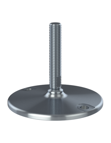 Machine foot HXJ150-UNC 3/4 x 4, AISI 304, Solid, 2 fixations