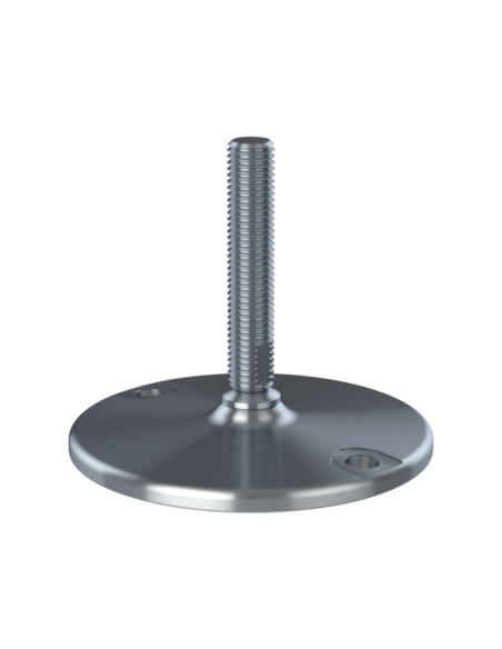 Machine foot HXJ150-UNC 3/4 x 4, AISI 304, Solid, 2 fixations