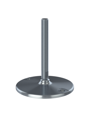 Machine foot HXJ150-UNC 3/4 x 6, AISI 304, Solid, 2 fixations