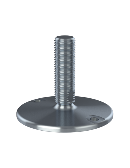 Machine foot HXJ150-UNC 1 1/4 x 4, AISI 304, Solid, 2 fixations