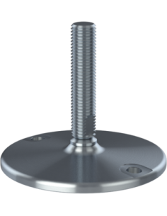 Machine foot HXJ150-UNC 7/8 x 4, AISI 304, Solid, 2 fixations