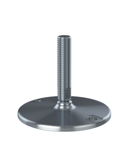 Machine foot HXJ150-UNC 7/8 x 4, AISI 304, Solid, 2 fixations