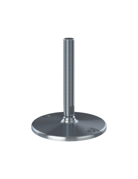 Machine foot HXJ150-UNC 7/8 x 6, AISI 304, Solid, 2 fixations