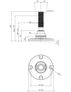 Machine foot HXJE200(s)-HXE42150 2