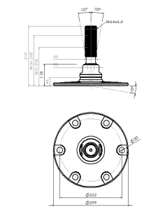 Machine foot HXJE400(l)-HXE64200 2