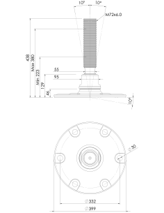 Machine foot HXJE400(l)-HXE72310 2