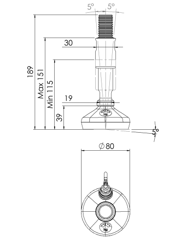 Machine foot