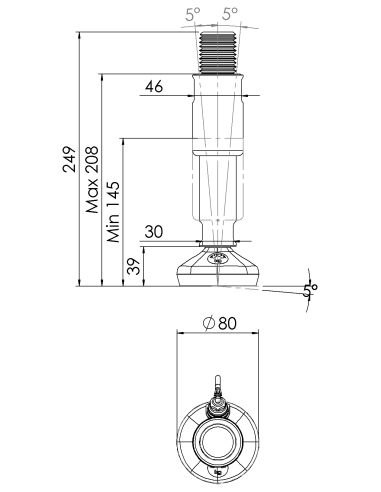 Machine foot