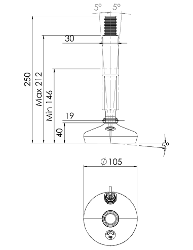 Machine foot